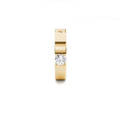 Tension Setting Diamond Mens Single Earring