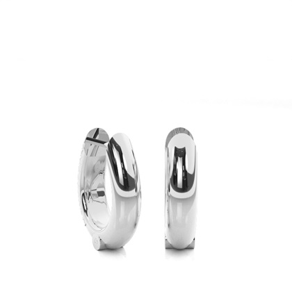 Runde Diamant Creolen in einer Pavefassung