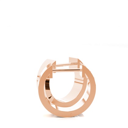 Rotgold Creolen Ohrringe