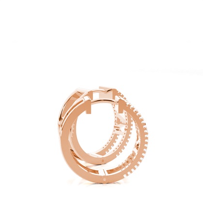 White Gold Round Diamond Hoop Earrings