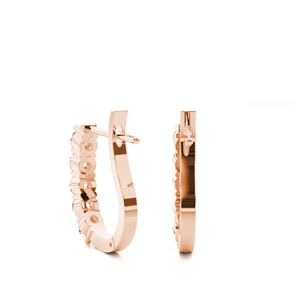 Rose Gold Diamond Earrings