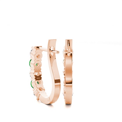 Rose Gold Diamond Earrings