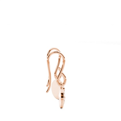 Rose Gold Cluster Diamond Earrings