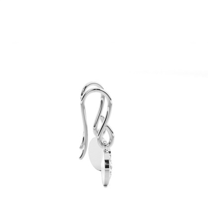 Pave Setting Round Diamond Cluster Earrings