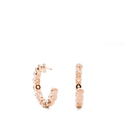 Rose Gold Diamond Earrings