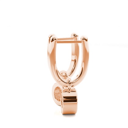 Diamant Kronleuchter Ohrhänger in einer Zargenfassung