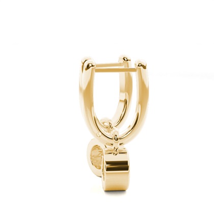 Diamant Kronleuchter Ohrhänger in einer Zargenfassung