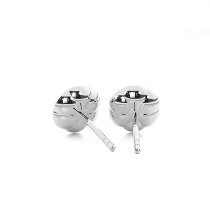 Diamant Cluster Ohrringe rund in einer Krappenfassung