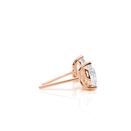 Rose Gold Moissanite Earrings