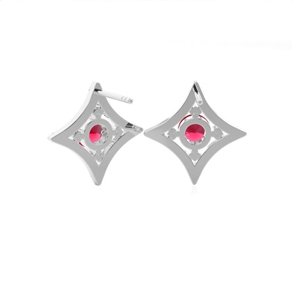 4 Prong Setting Gemstone Designer Stud Earrings
