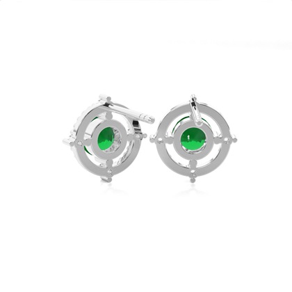 4 Prong Setting Gemstone Designer Stud Earrings