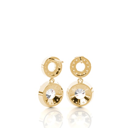 Yellow Gold Diamond Earrings