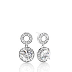 Multi Diamant Ohrstecker in einer Krappenfassung