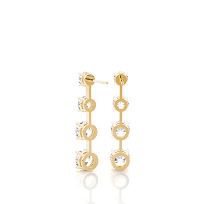 Gelbgold Diamant Ohrringe