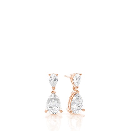 Rose Gold Diamond Earrings
