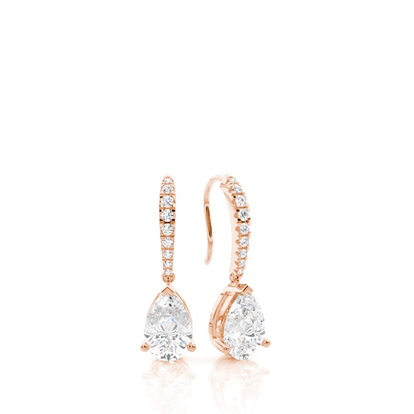 3 Prong Setting Designer Earrings
