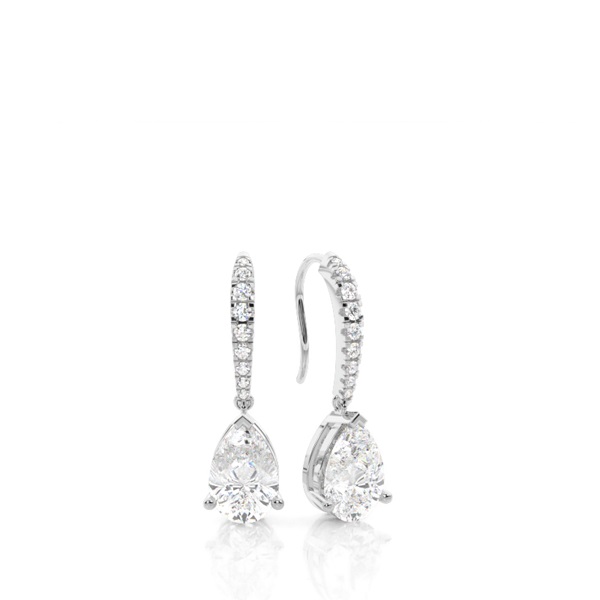 3 Prong Setting Designer Earrings