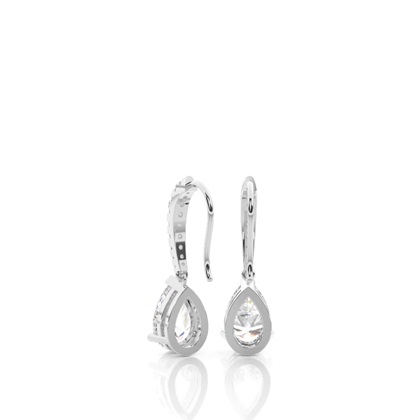 3 Prong Setting Designer Earrings