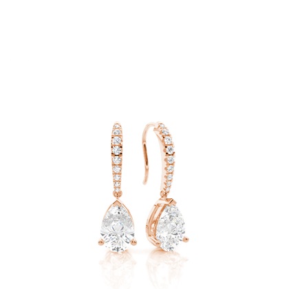 Rose Gold Diamond Earrings