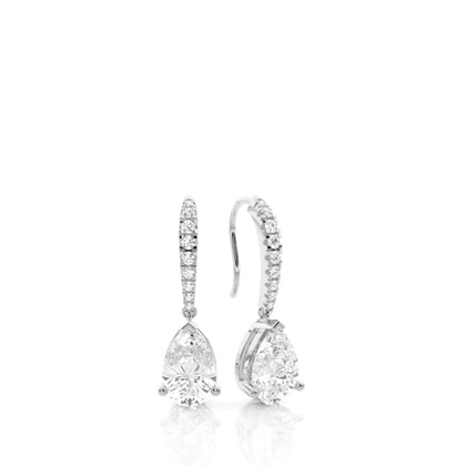 3 Prong Setting Designer Earrings