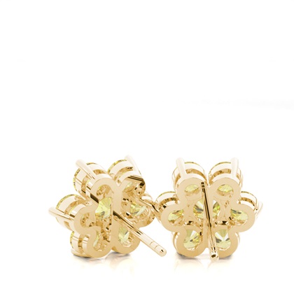 Gelbgold Diamant Ohrringe