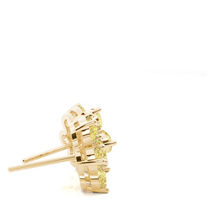 Yellow Gold Yellow Diamond Earrings