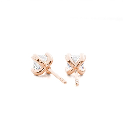 Rose Gold Diamond Earrings