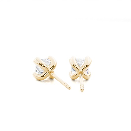 Yellow Gold Diamond Earrings