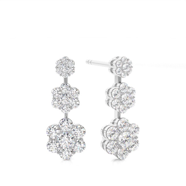 Diamond Journey Style Stud Earring