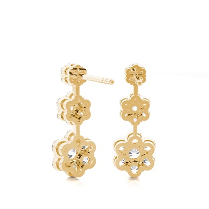 Gelbgold Diamant Ohrringe