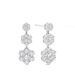 Diamond Journey Style Stud Earring