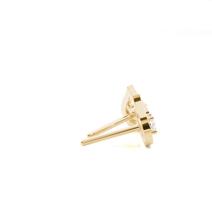 Yellow Gold Lab Grown Diamond Earrings