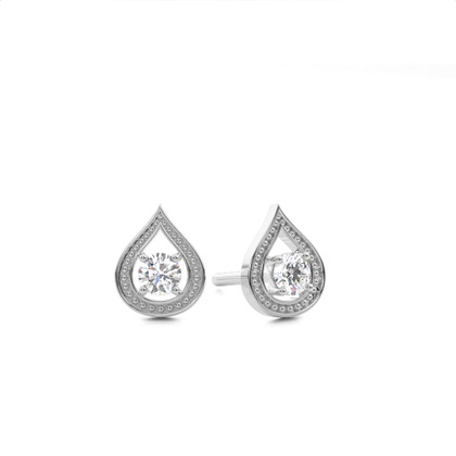 Designer Stud Diamond Earrings