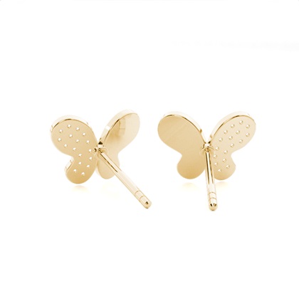 Yellow Gold Diamond Earrings