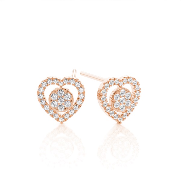 Halo Cluster Diamant Ohrring