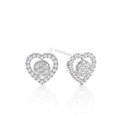 Halo Cluster Diamond Earring