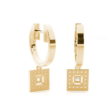 Gelbgold Diamant Ohrringe