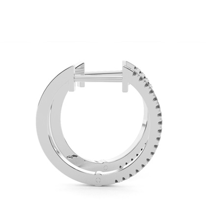 Creolen mit schwarzen Diamanten