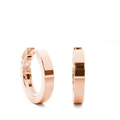 Rotgold Ohrringe Mit Diamanten