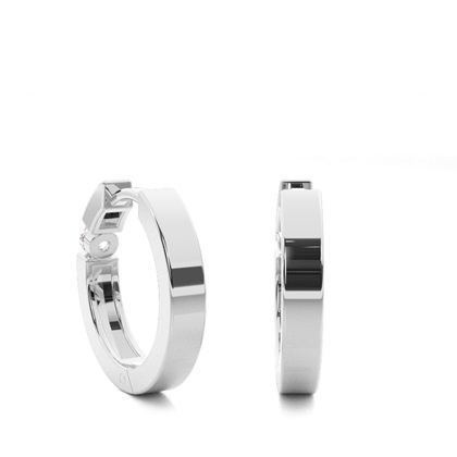 Prong Set Diamond Hoop Earring