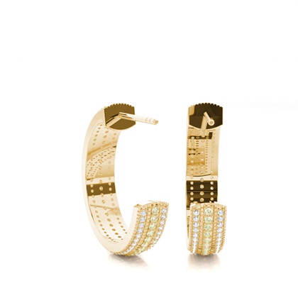 Gelbgold Diamant Ohrringe