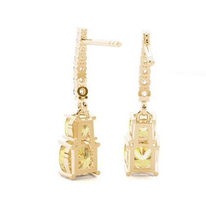 Gelbgold Diamant Ohrringe