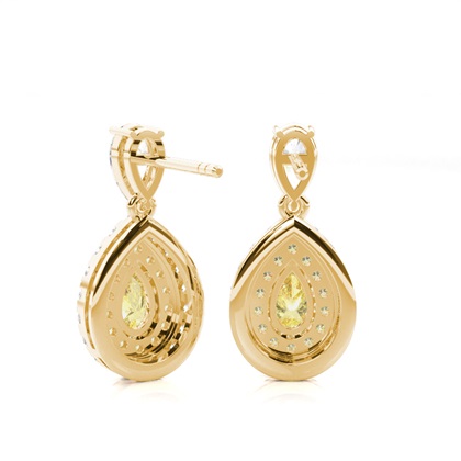 Gelbgold Diamant Ohrringe