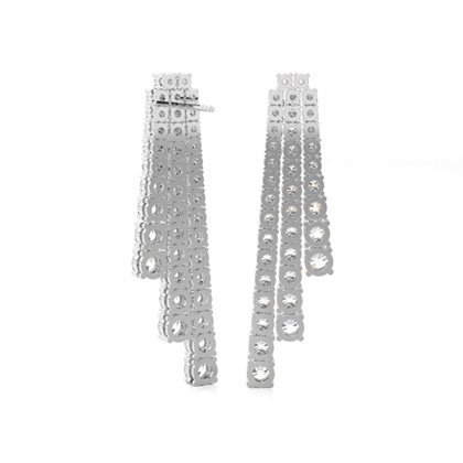 Round Designer Diamond Earrings