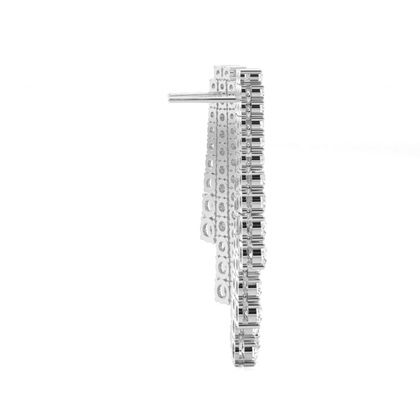 Runde Designer-Diamantohrringe