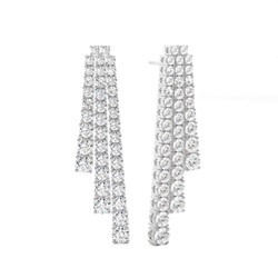 Round Designer Diamond Earrings
