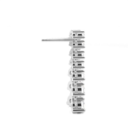 Runde Stud Dangle Diamond Designer Ohrringe