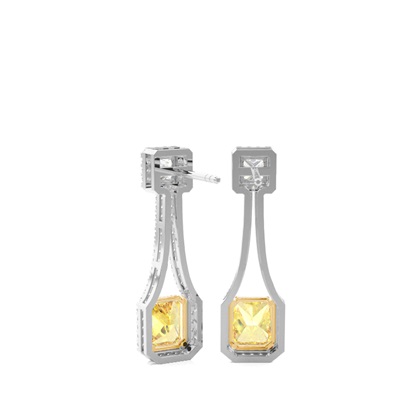 Radiant Cut Diamond Earrings