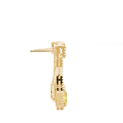 Yellow Gold Yellow Diamond Earrings