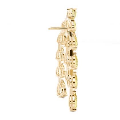 Gelber Diamant Designer Ohrstecker